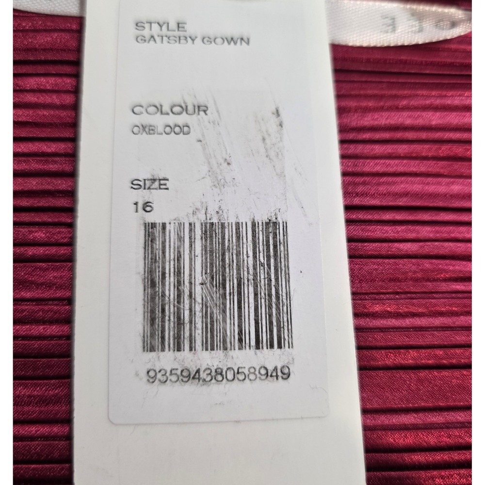 L'IDEE Anthropologie Women 12 Gatsby Convertible Midi Dress Oxblood Red Wine NWT - Picture 11 of 16